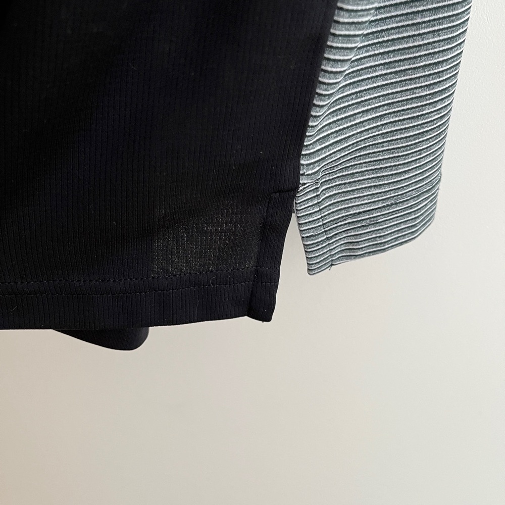 ADIDAS Short Sleeve Polo Striped Shirt Climachill Golf Athleisure Casual Resort - Picture 6 of 14
